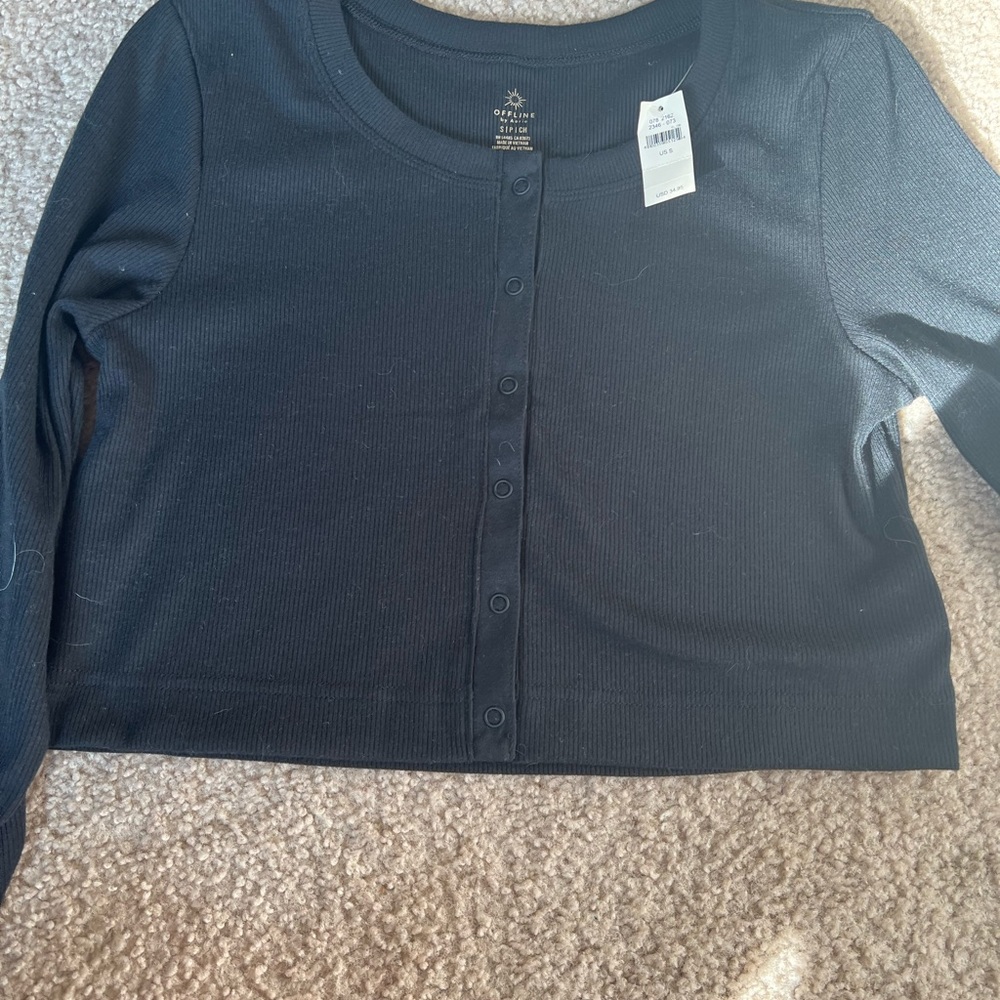 offline aerie black long sleeve